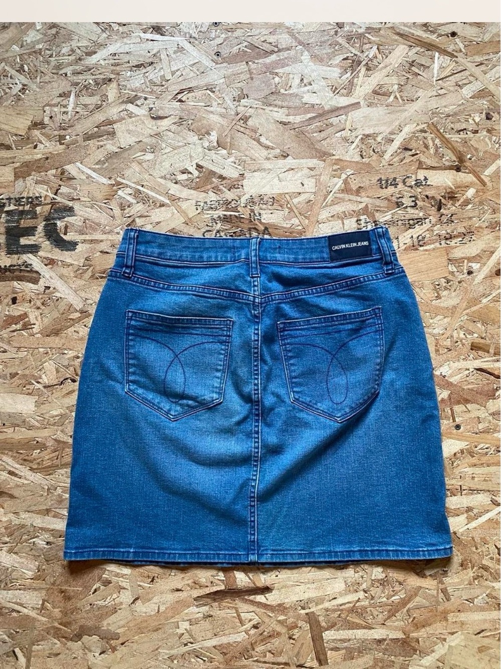 Calvin Klein Jeans Classic Blue Denim Mini Skirt